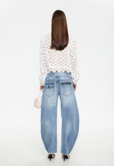 Overtime Blouse - Porcelain Lioness Fashion