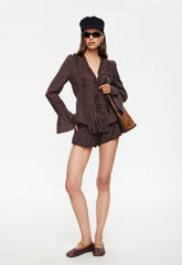 Odette Long Sleeve - Brown Lioness Fashion