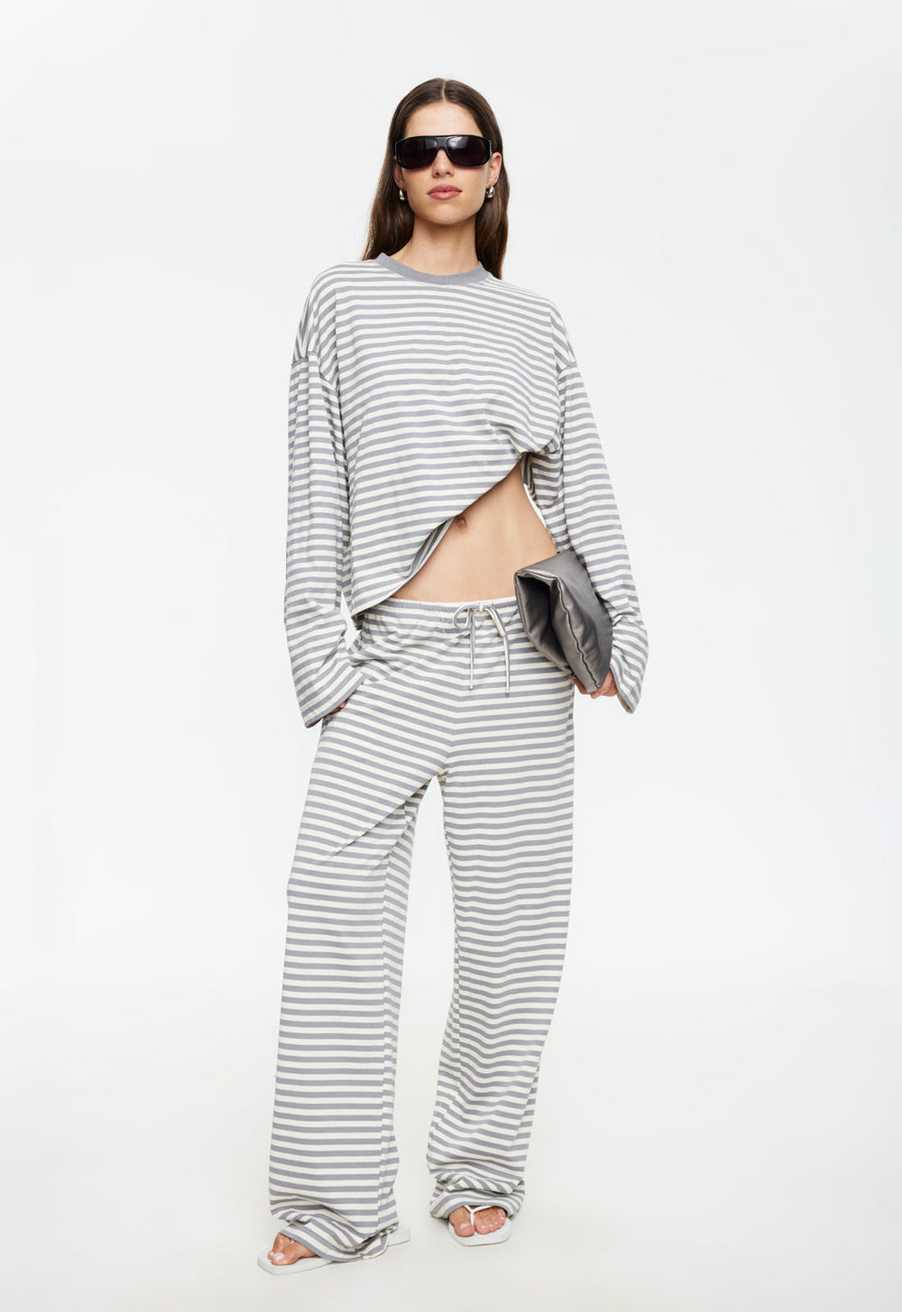 Bloom Long Sleeve - Ash Stripe Lioness Fashion