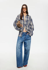 CLARITY SHIRT - ASH PLAID Lioness Fashion