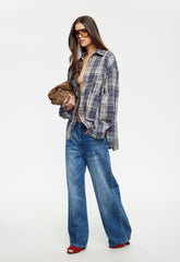 CLARITY SHIRT - ASH PLAID Lioness Fashion