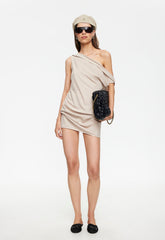 Sweetheart Mini Dress - Beige Lioness Fashion