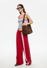 Red Eye Track Pant - Crimson Lioness Fashion