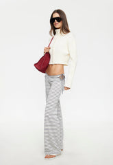 Bloom Tie Pant - Ash Stripe Lioness Fashion