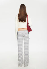 Bloom Tie Pant - Ash Stripe Lioness Fashion