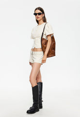 Afterglow Mini Short - Beige Lioness Fashion