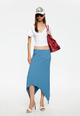 Trophy Midi Skirt - Cerulean Lioness Fashion