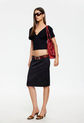 Play On Midi Skirt - Noir Lioness Fashion