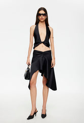 Gloss Midi Skirt - Noir Lioness Fashion