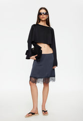 Skin Midi Skirt - Petrol Lioness Fashion