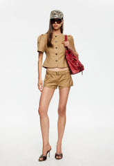 Femme Blouse - Camel Lioness Fashion