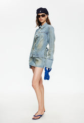 The Bronx Denim Jacket - Stone Blue Lioness Fashion