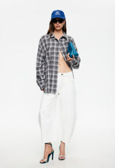 Horseshoe Cropped Jean - Porcelain Lioness Fashion