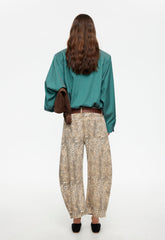 Horseshoe Cropped Jean - Leopard Lioness Fashion