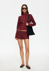 HOUSEWIFE KNIT SHORT - CRIMSON STRIPE Lioness Fashion