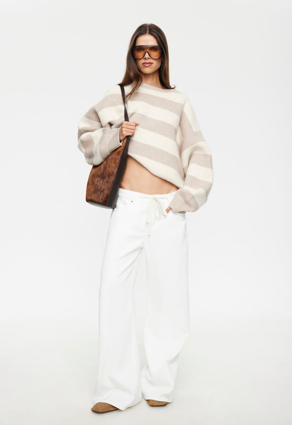 Dolce Knit - Sand Stripe Lioness Fashion