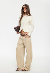 Horseshoe Jean - Stone Lioness Fashion