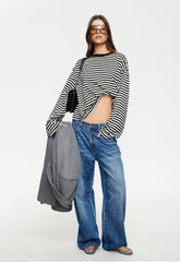 Bloom Long Sleeve - Onyx Stripe Lioness Fashion