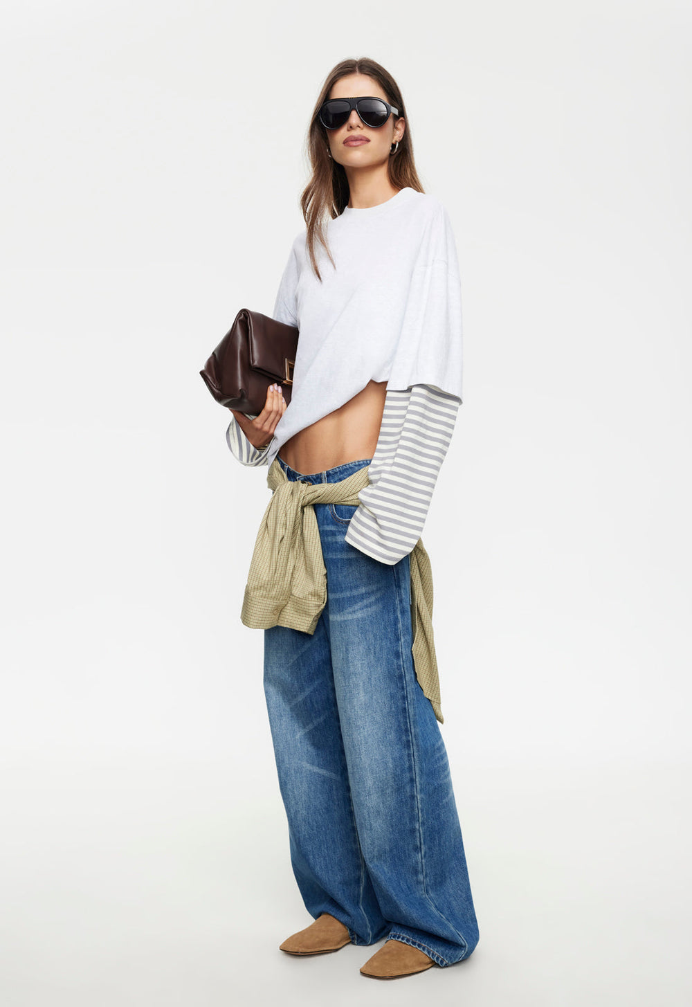 Bottega Shirt - Ash Stripe Lioness Fashion