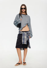 Bloom Long Sleeve - Chocolate Sea Stripe Lioness Fashion