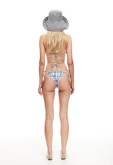 KAIA TOP - BABY BLUE PLAID Lioness Fashion