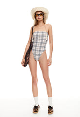 GIGI ONE PIECE - BEIGE PLAID Lioness Fashion