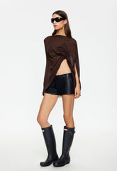 AURA PONCHO - CHOCOLATE Lioness Fashion