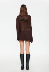 AURA PONCHO - CHOCOLATE Lioness Fashion