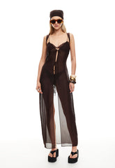 DUNE MAXI - CHOCOLATE Lioness Fashion