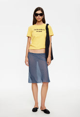 Shoreline Midi Skirt - Smoke Check Lioness Fashion