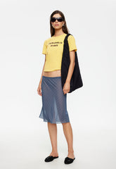 Shoreline Midi Skirt - Smoke Check Lioness Fashion