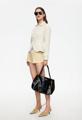Vita Knit Short - Mustard Lioness Fashion