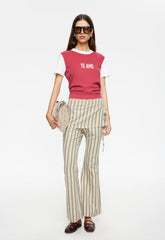 ALPINE PANT - BEIGE STRIPE Lioness Fashion