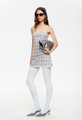 Voyage Mini Dress - Ash Plaid Lioness Fashion