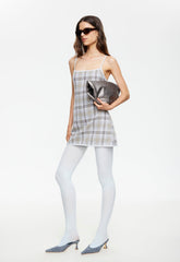 Voyage Mini Dress - Ash Plaid Lioness Fashion