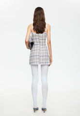 Voyage Mini Dress - Ash Plaid Lioness Fashion