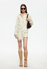 Wiseguy Mini Dress - Sand Lioness Fashion
