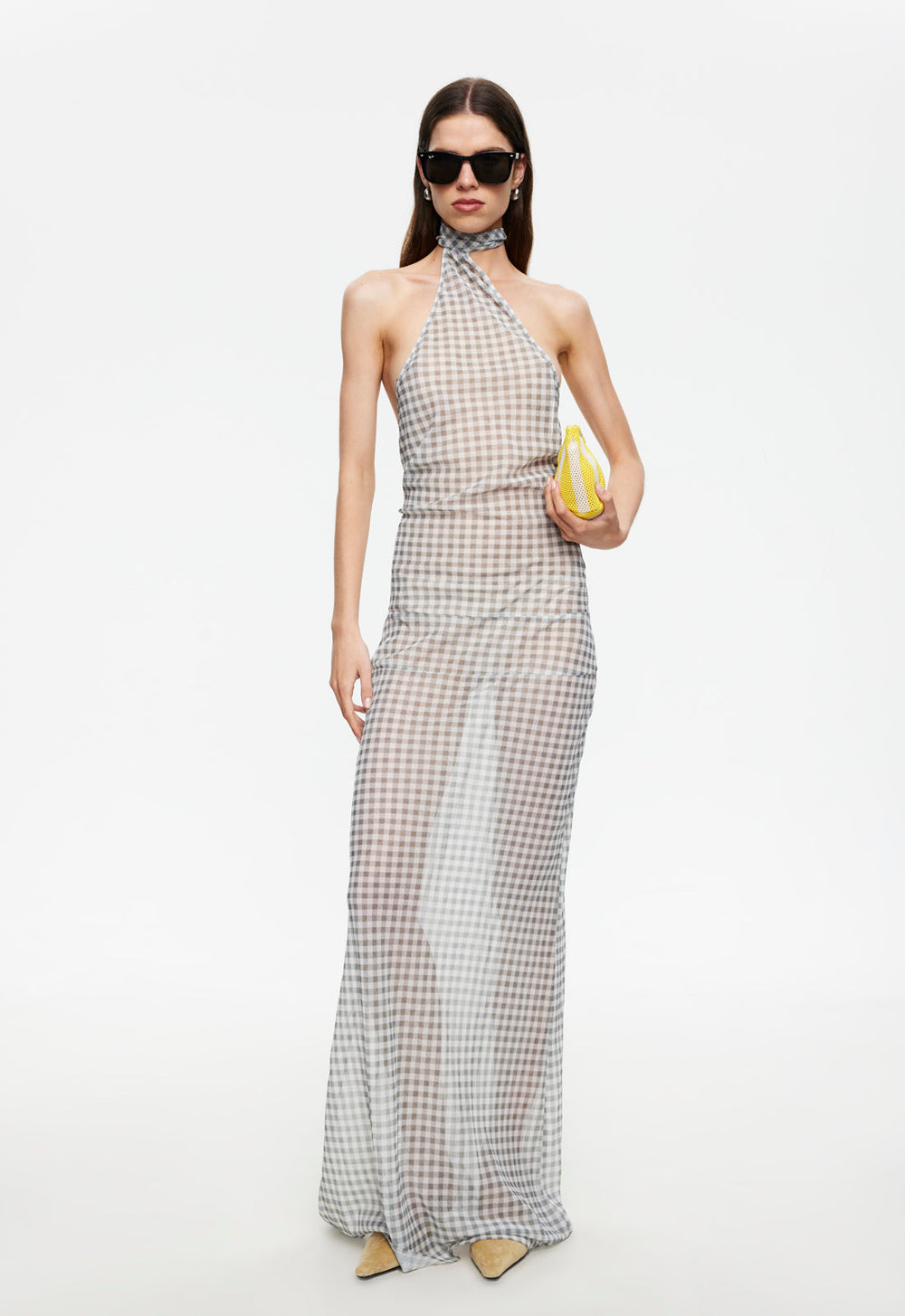 LUX MAXI DRESS - SKY CHECK Lioness Fashion