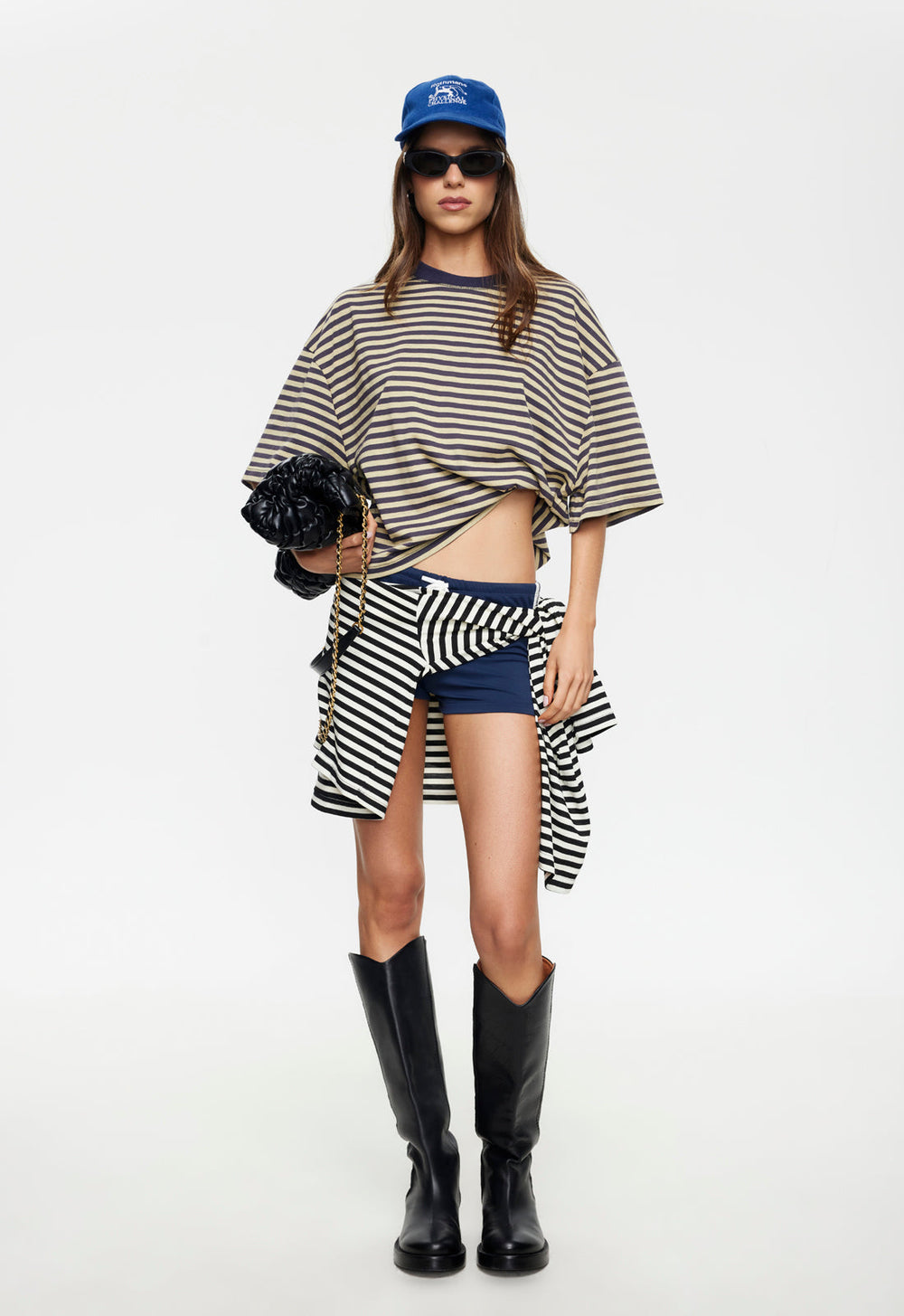 Bloom Short Sleeve - Beige Stripe Lioness Fashion