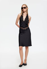 SOLANA MIDI DRESS - ONYX Lioness Fashion