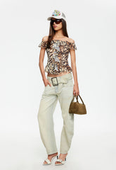 Truffle Ruffle Top - Tiger Lioness Fashion