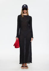 HAVEN MAXI DRESS - NOIR POLKA Lioness Fashion