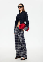 Nova Pant - Navy Plaid Lioness Fashion