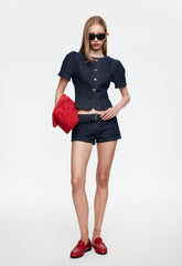 FEMME BLOUSE - DARK DENIM Lioness Fashion