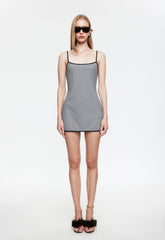VOYAGE MINI DRESS - NOIR GINGHAM Lioness Fashion