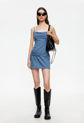 GLACÉ MINI DRESS - NAVY STRIPE Lioness Fashion