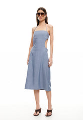 MOONLIT MIDI DRESS - SLATE BLUE Lioness Fashion