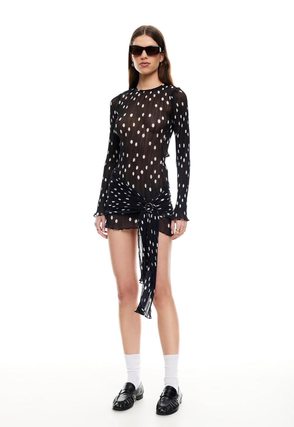 FORD MINI DRESS - NOIR POLKA Lioness Fashion