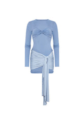 MIDNIGHT MINI DRESS - SLATE BLUE Lioness Fashion