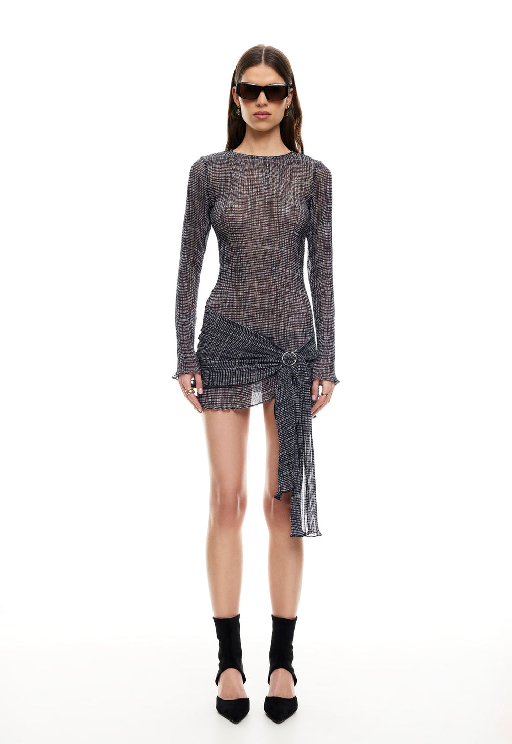 FORD MINI DRESS - NOIR PLAID Lioness Fashion